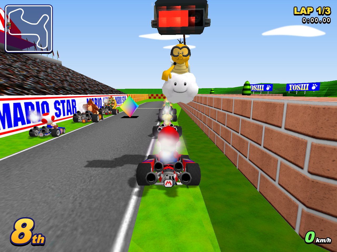 MarioKart64JS 3D race with Mario